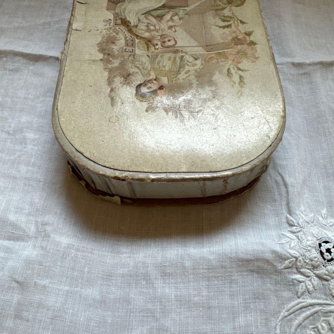 フランスアンティーク　ドラジェボックス　紙箱　菓子箱