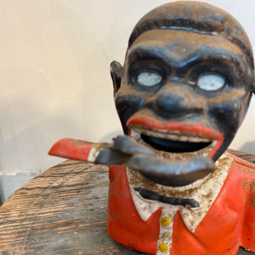 ヴィンテージ アンティーク ジョリーバンク メカニカルバンク 貯金箱 アメリカ