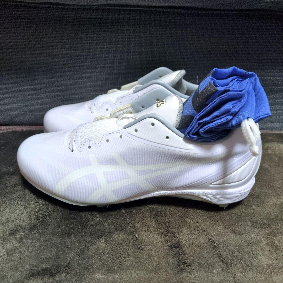 【新品】アシックスasics 野球スパイクシューズ　白　26.5㎝
