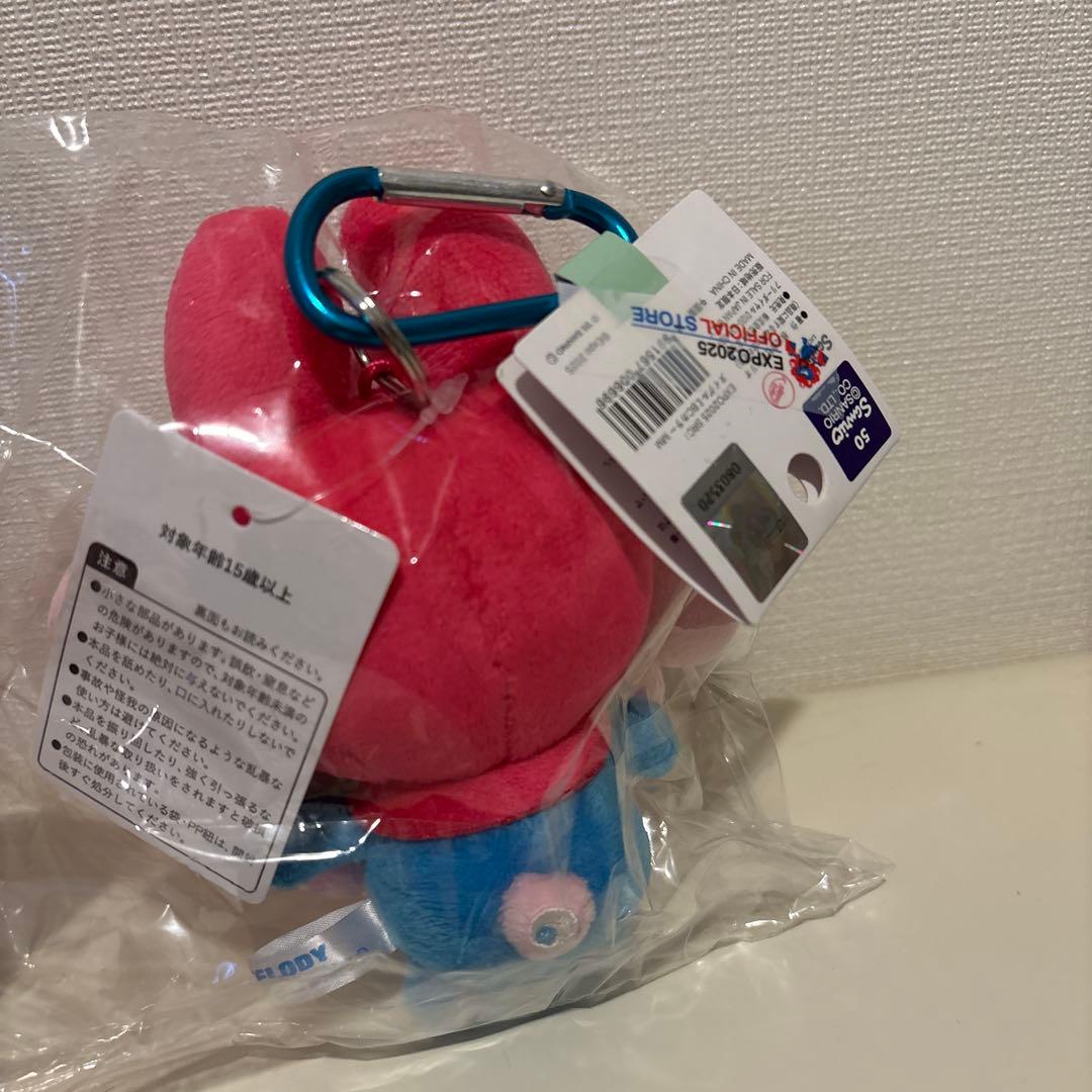 ミャクミャク×サンリオ　マイメロディ ぬいぐるみキーホルダー 大阪万博