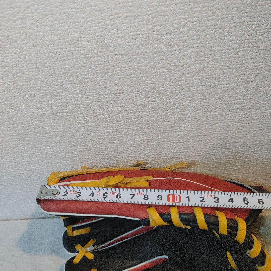 adidas　希少　少年野球　軟式　左投げ　グローブ ブラック×レッド