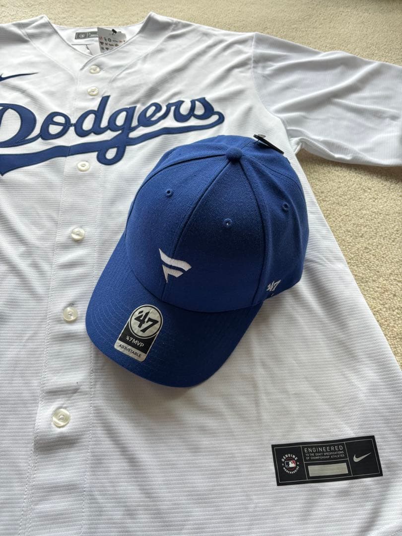 Nike Dodgers OHTANI 17 ユニフォーム XL 帽子付き！★★