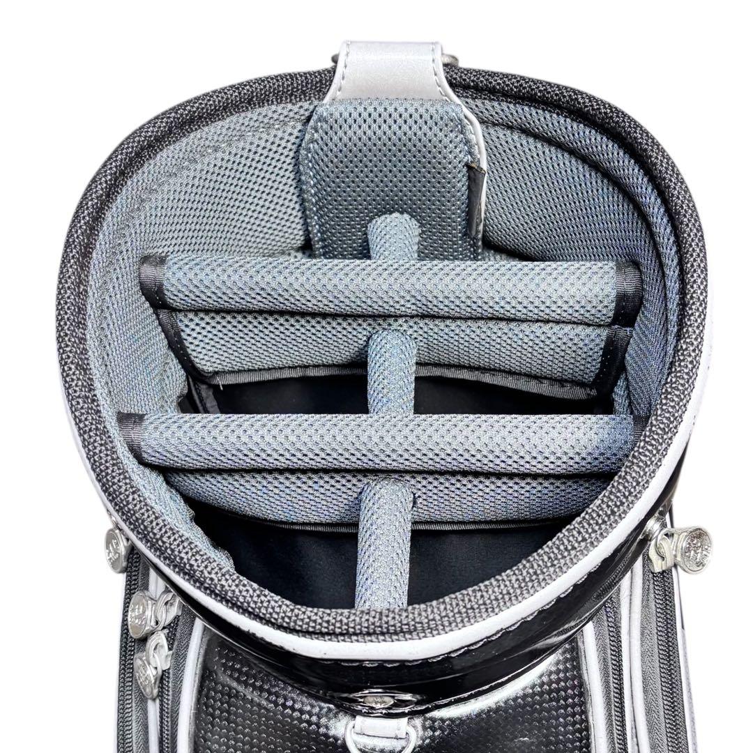 Admiral アドミラル キャディバッグ 9.5型 ブラック×シルバー