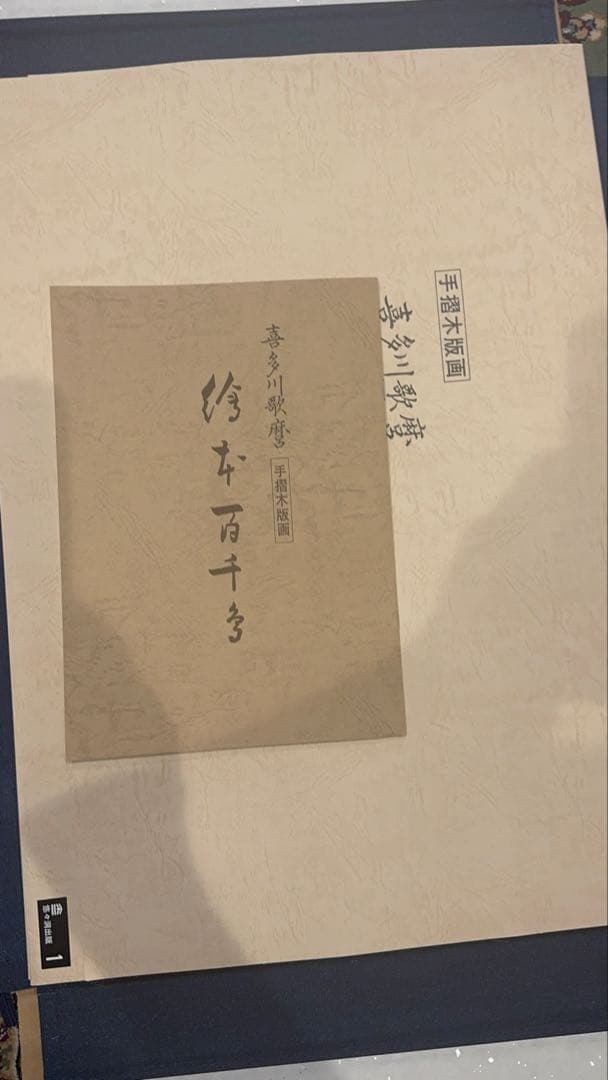 喜多川歌麿画 「絵本百千鳥」手摺木版画 計14枚 解説付