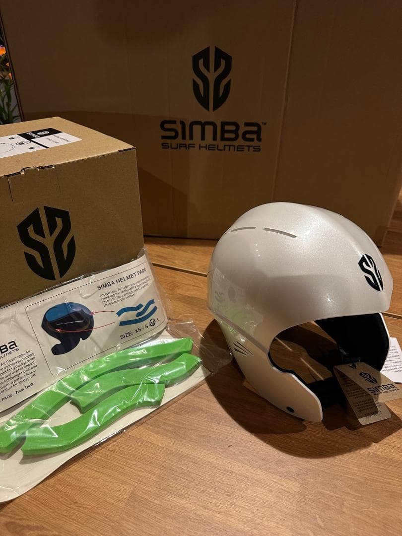 サーフィン・ボディボード Simba surf helmet - White - Size L