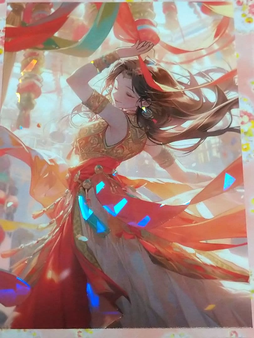 J870＃莞尔一笑舞倾城(贝壳光)紫袖烟切り売り海外人物女の子AIマステ