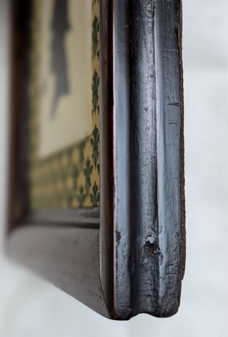 イギリスアンティーク シャーロックホームズ シルエットタイル 19世紀額装