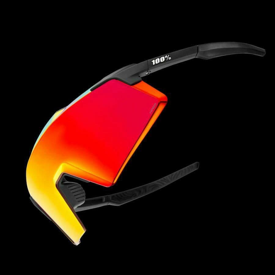 100% Aerocraft ブラック レッド ワンハンドレッド サングラス