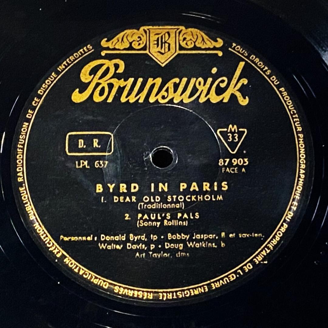 ★屈指の名盤【仏オリジナル／MONO／黒金ラベル】バード・イン・パリ Vol 1