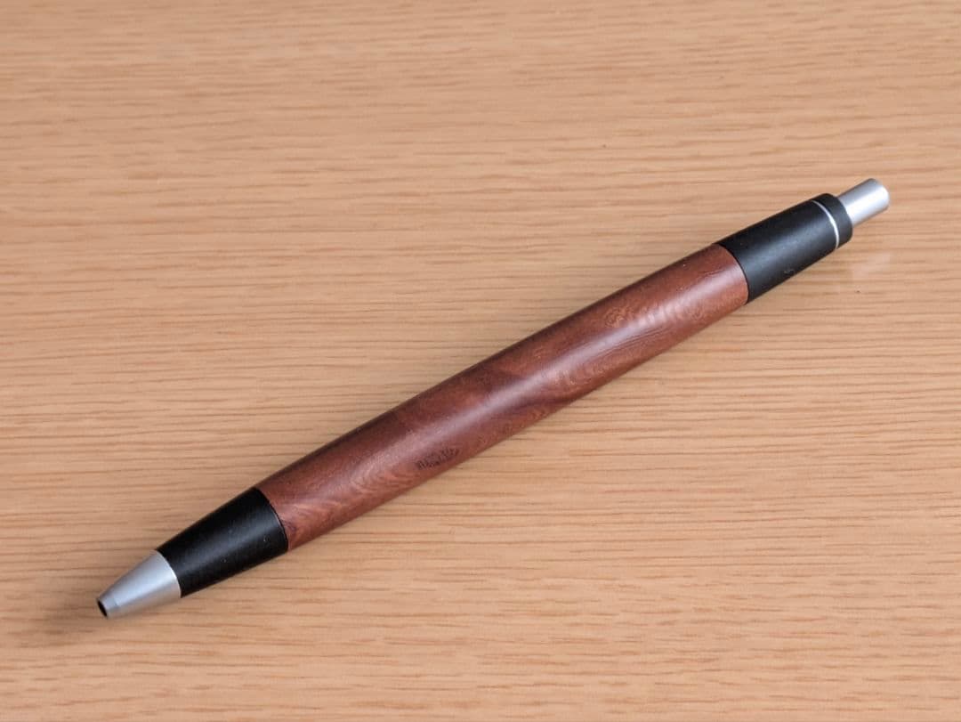 野原工芸 欅 ボールペン 旧型 スリム つや消しシルバー