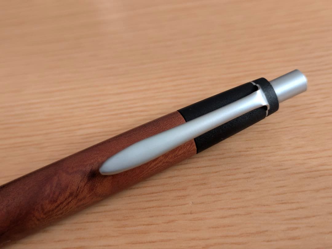 野原工芸 欅 ボールペン 旧型 スリム つや消しシルバー