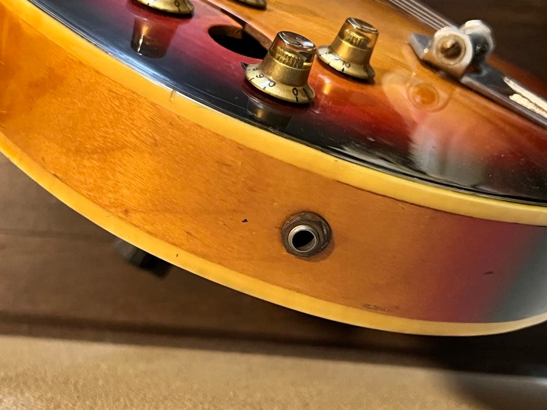 ジャンク　希少個体　左利き用　国産ビザールギター　Honey製　1960代年製