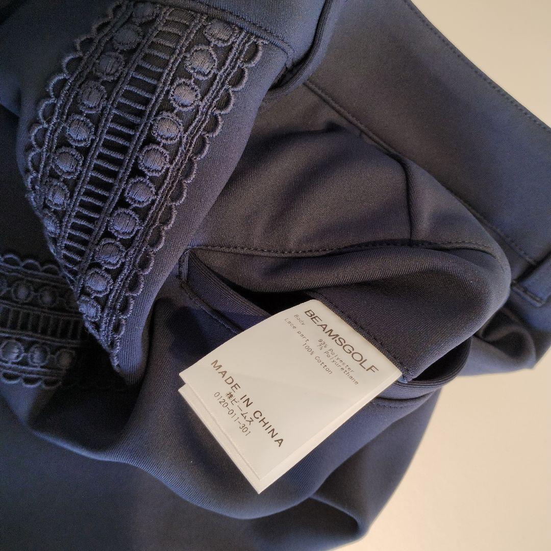 BEAMS GOLFネイビー サイドレース スカートＳサイズ