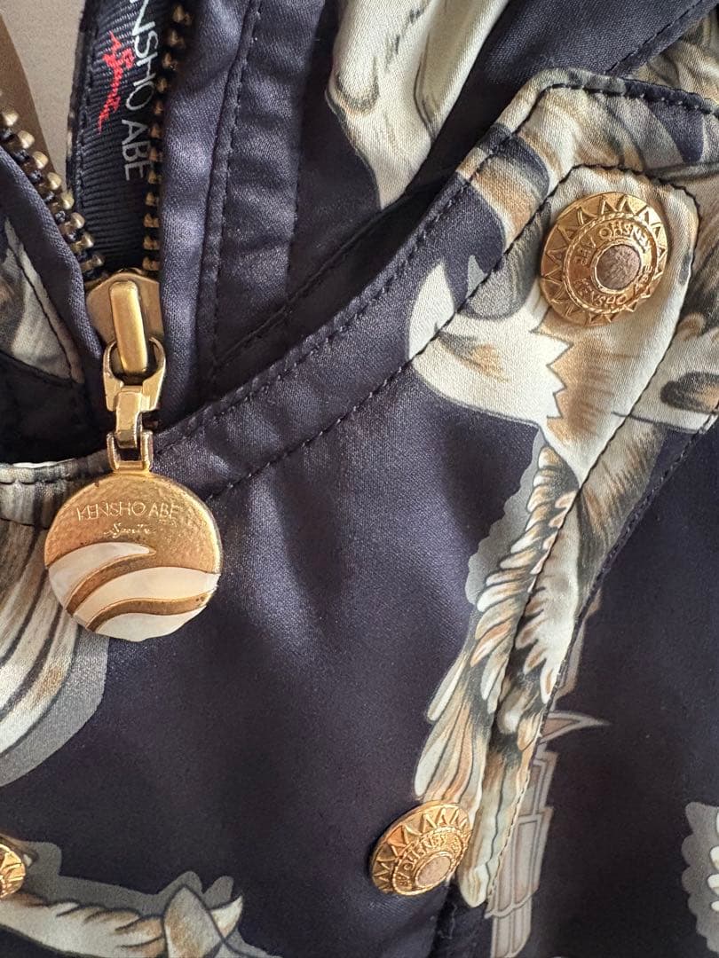 ケンショウアベ ムートンファー 中綿コート スキーウェア 山羊