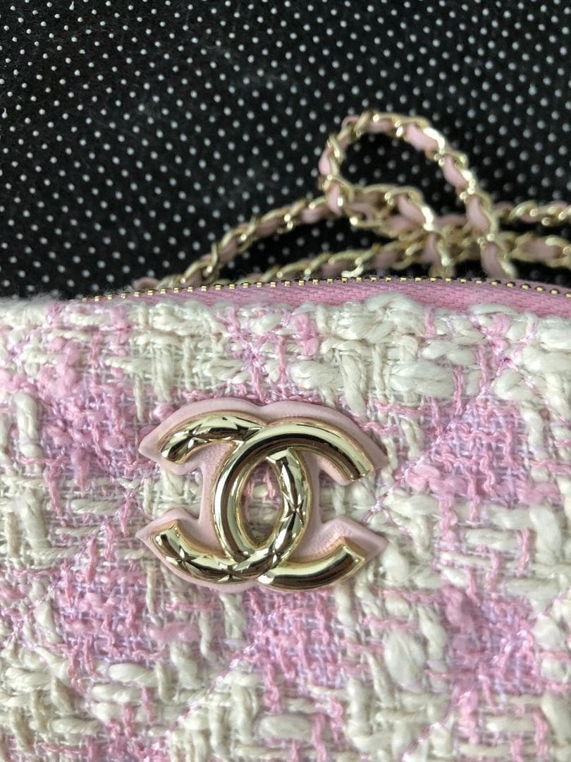 ショルダーバッグ　ツイード　ノベルティー　ピンク　綺麗　おしゃれ