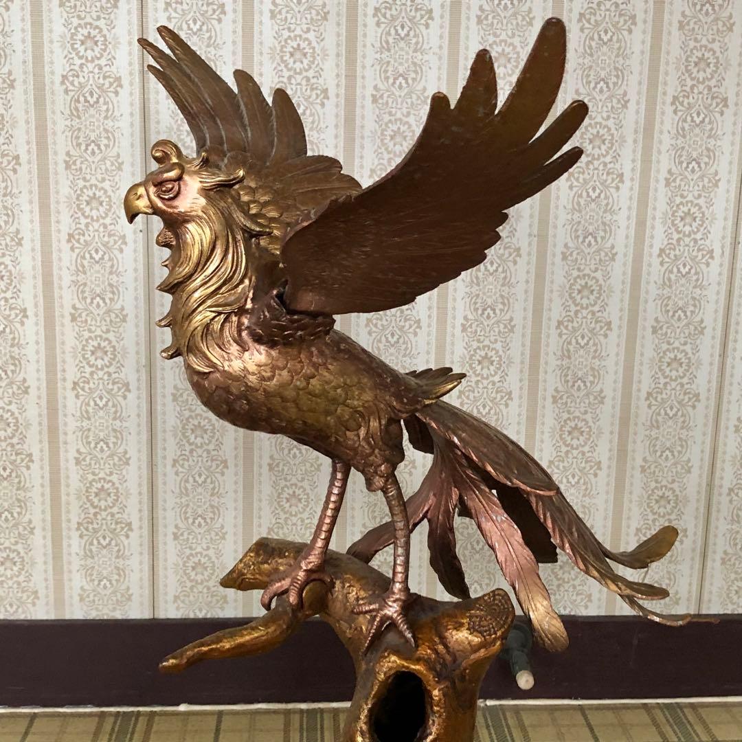 桐鳳凰　村田宏　鉄製　本体高さ65cm 本体重量約9.4kg