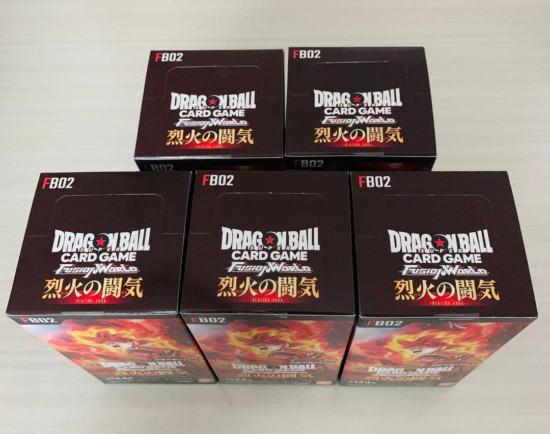 ドラゴンボールカード フュージョンワールド 烈火の闘気 5BOX 新品未開封品