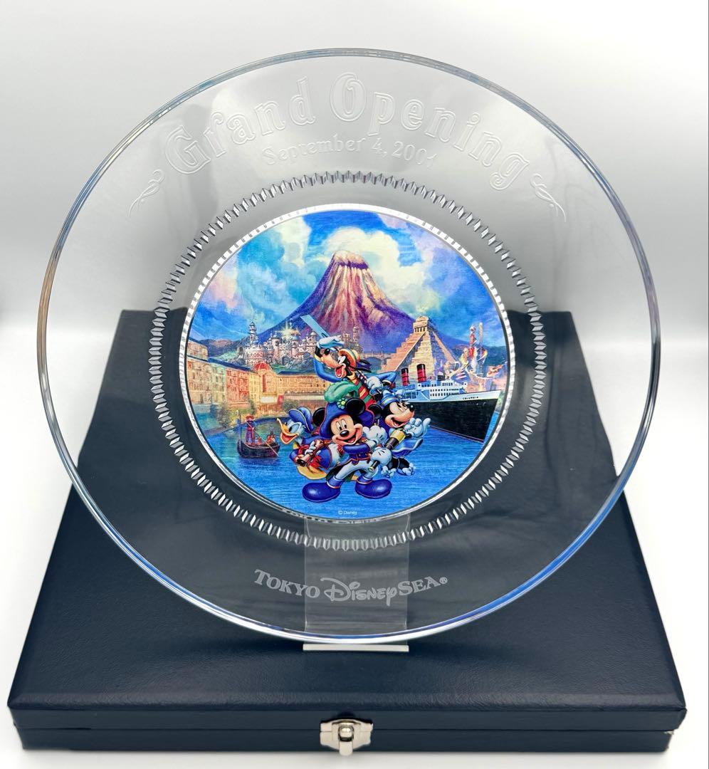 【激レア】東京ディズニーシー オープニングプレート 2001年 ガラス製 記念品