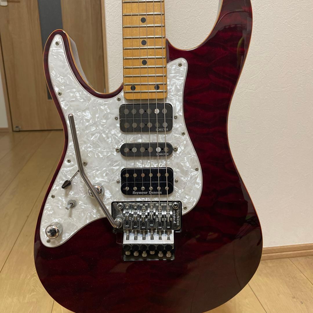 SCHECTER シェクター SD-2-24 レッド　レフティ　ギター