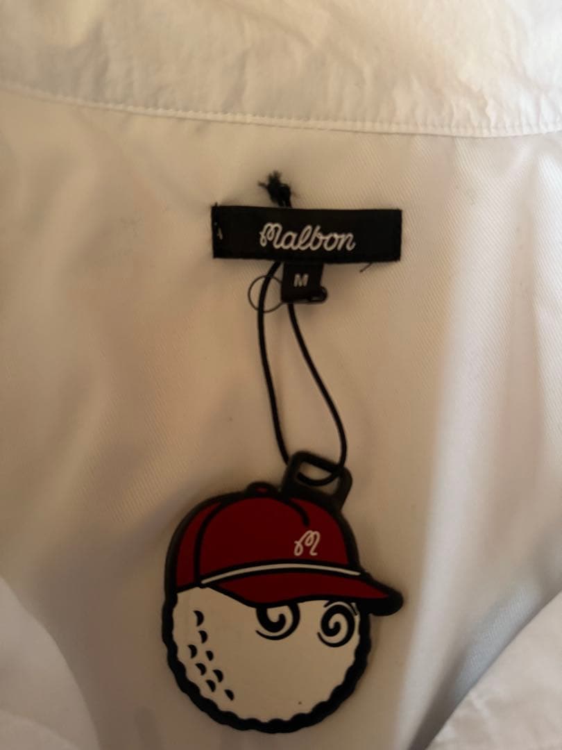 Malbon ゴルフ ベスト ホワイト/ブラック