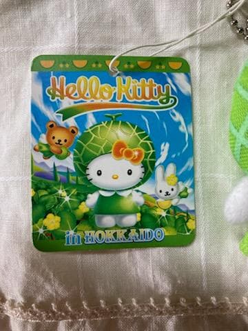 h*K様 【タグ付き・美品】サンリオハローキティ メロン帽子キーホルダー2004