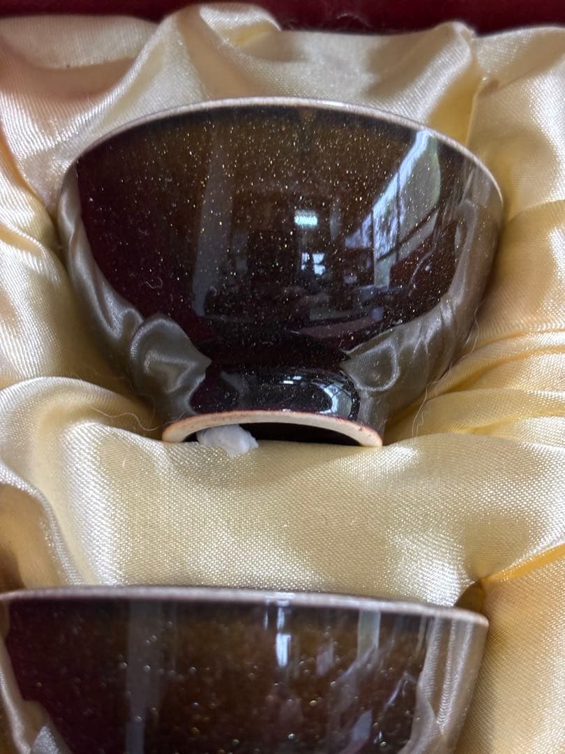 中国福来金運沈純金釉茶器揃　年間限定注門品