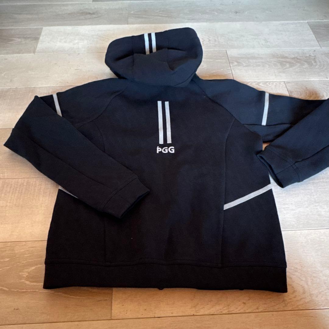 新品PGG レディース ゴルフ セットアップ　スカート L ネイビー