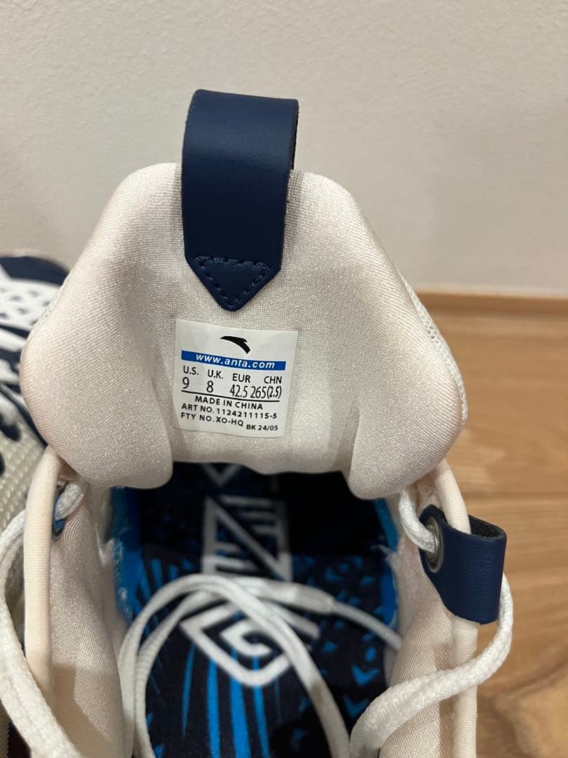 シューズ(男性用) Anta Shock Wave 5 Pro us9