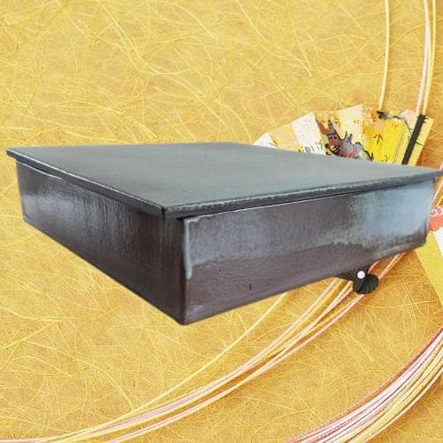 希少【1点物】和食器▷正方形深皿 フタ付 重箱一段 A ▶ほか