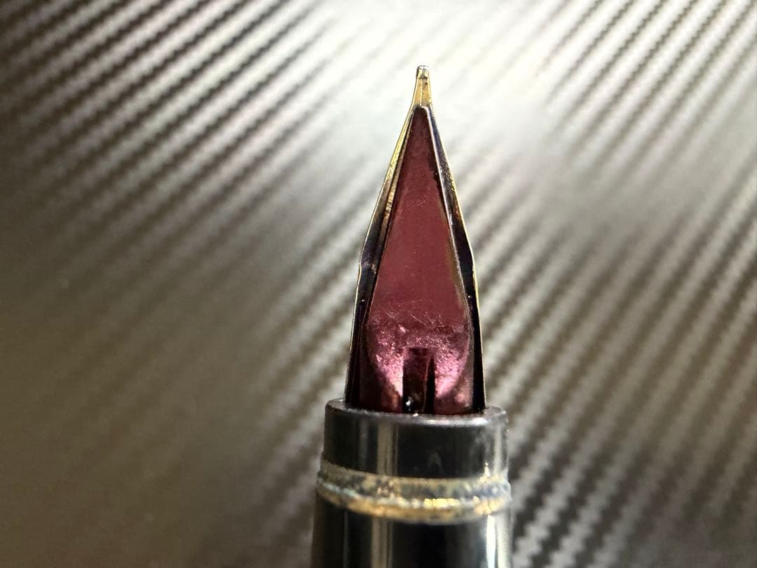 美品 パイロット 初期型 エラボー 万年筆 ブラック SM 軟中字