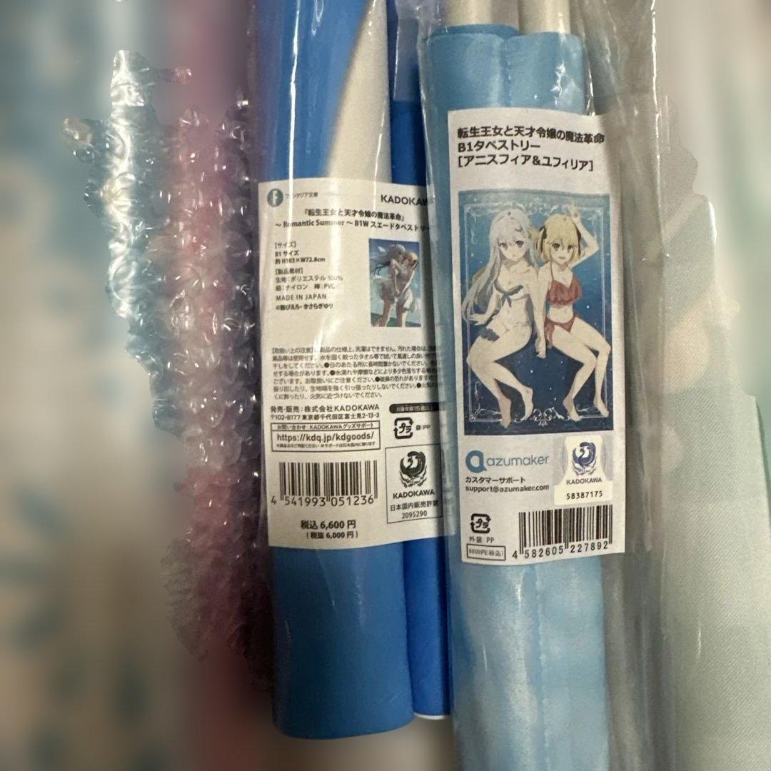 転生王女と天才令嬢の魔法革命　タペストリー　12種