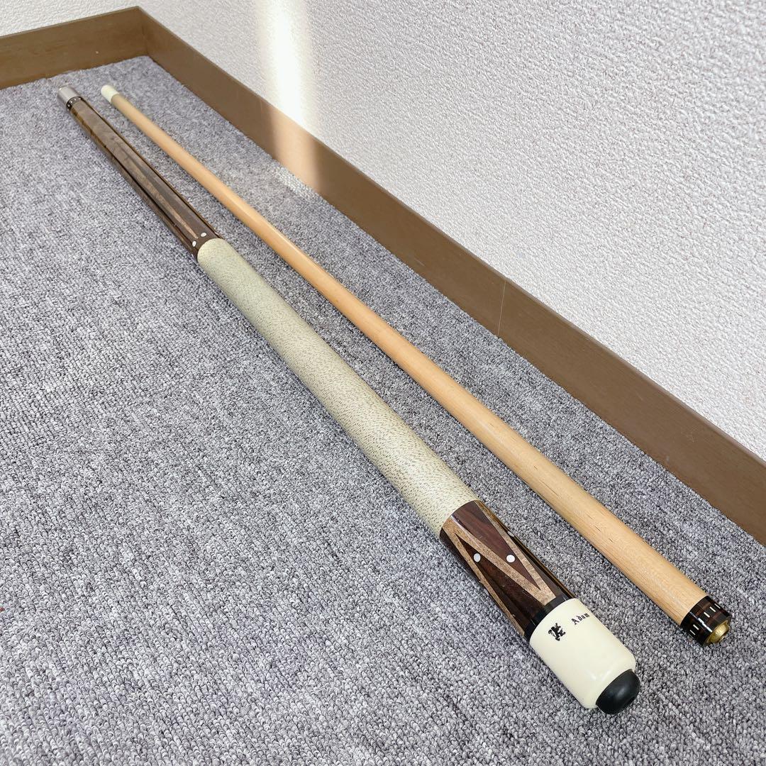 Adam アダム ビリヤードキュー 8ケン ケース付き