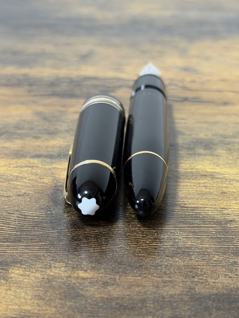 未使用に近い　149 14C 2段エボナイトペン芯　バイカラー　万年筆　F