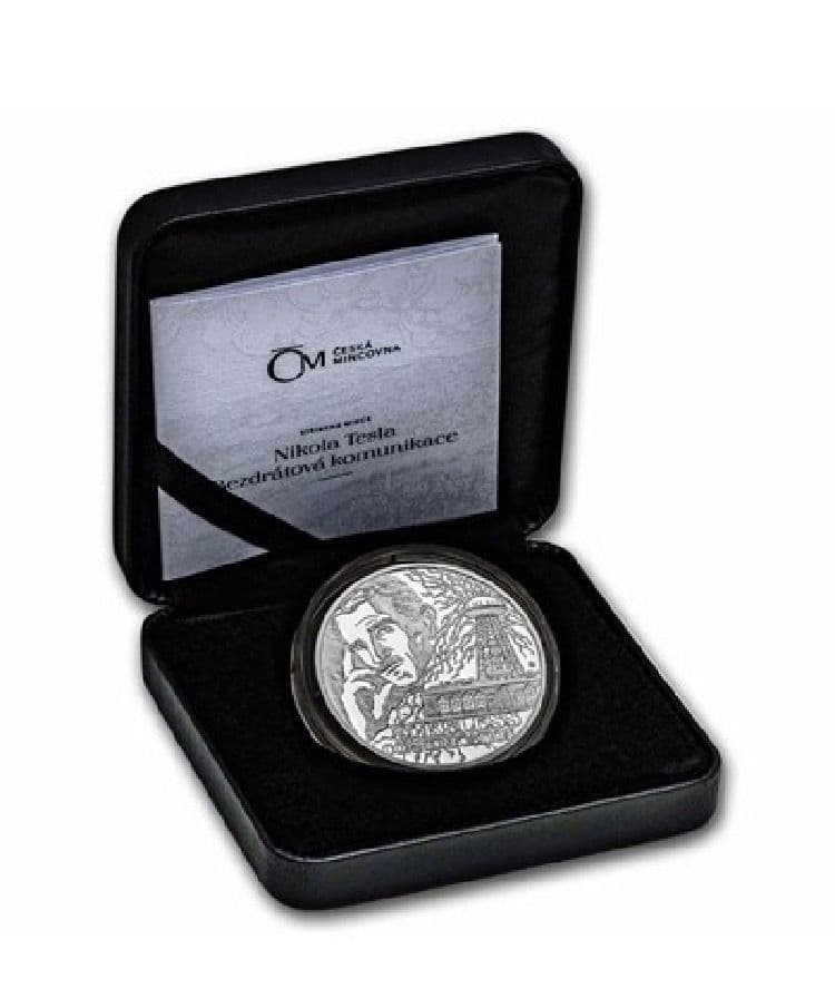 2023年　テスラ銀貨　プルーフ銀貨　1オンス　1枚　付属品あり