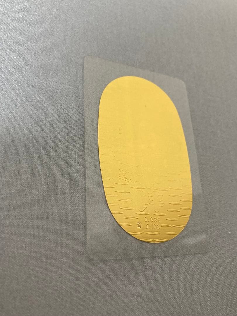 きのこたけのこ小判　純金製　0.7g