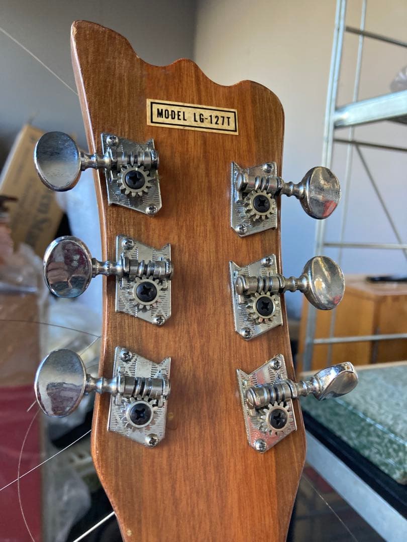 オレンジ マーブル エレキギター ハムバッカー