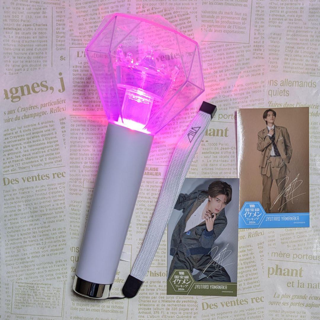 M!LK　ミルクラスタル スティック 2　ペンライト　山中柔太朗　ステッカー