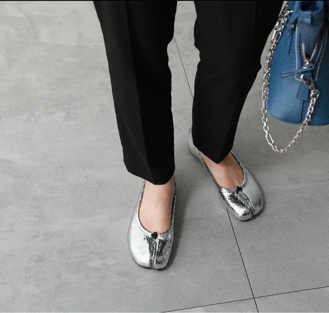 正規品 Maison Margiela TABI バレエ シルバー