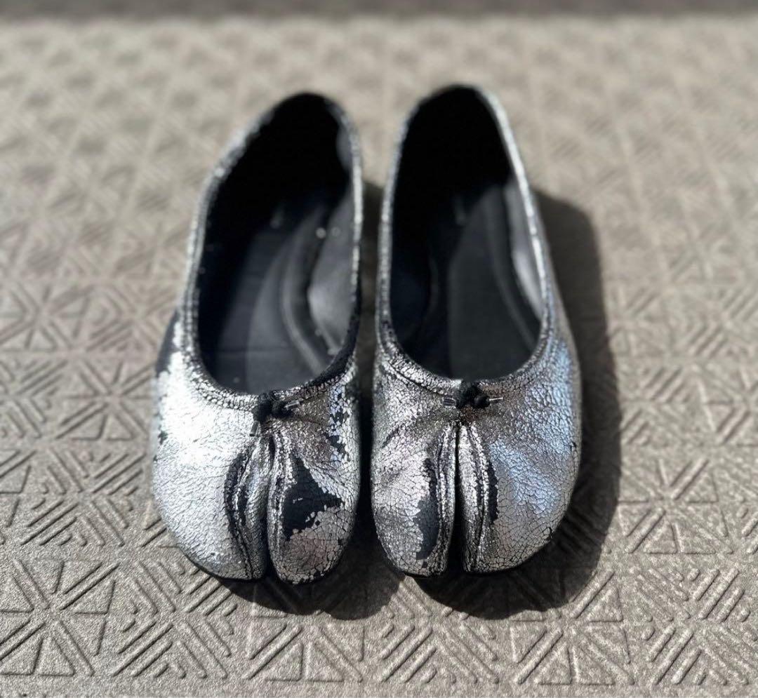 正規品 Maison Margiela TABI バレエ シルバー