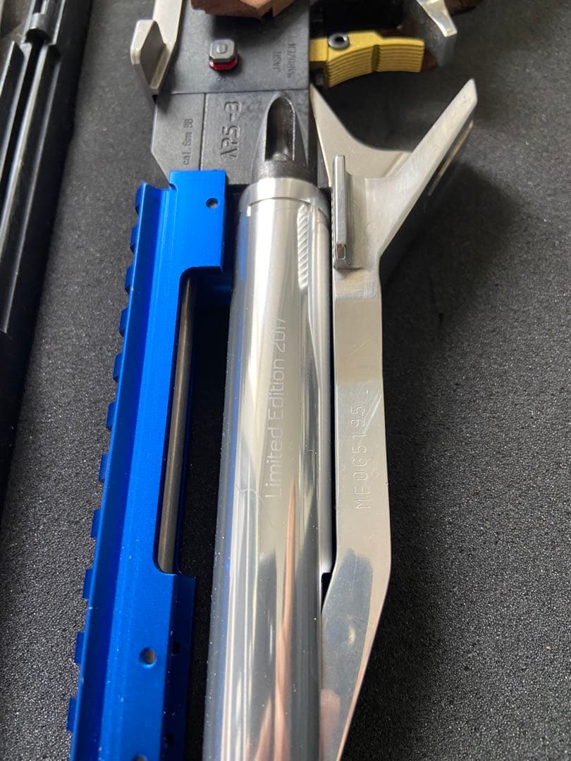 エアガンAPS3 マルゼンリミテッドエディション2017 左手用木製グリップ