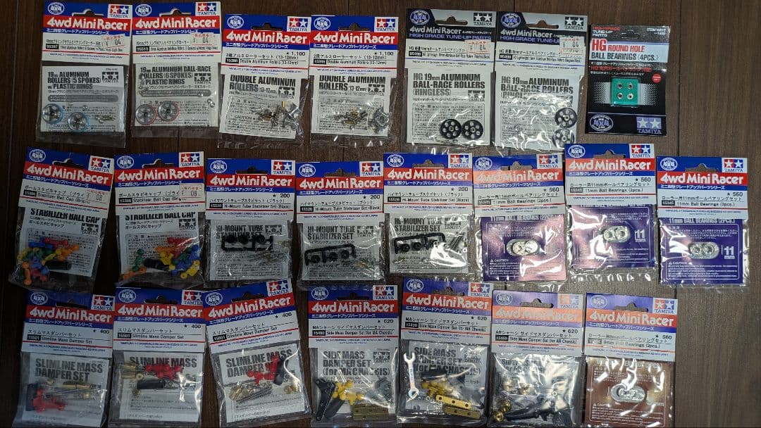 ミニ四駆キットとパーツセット　引退