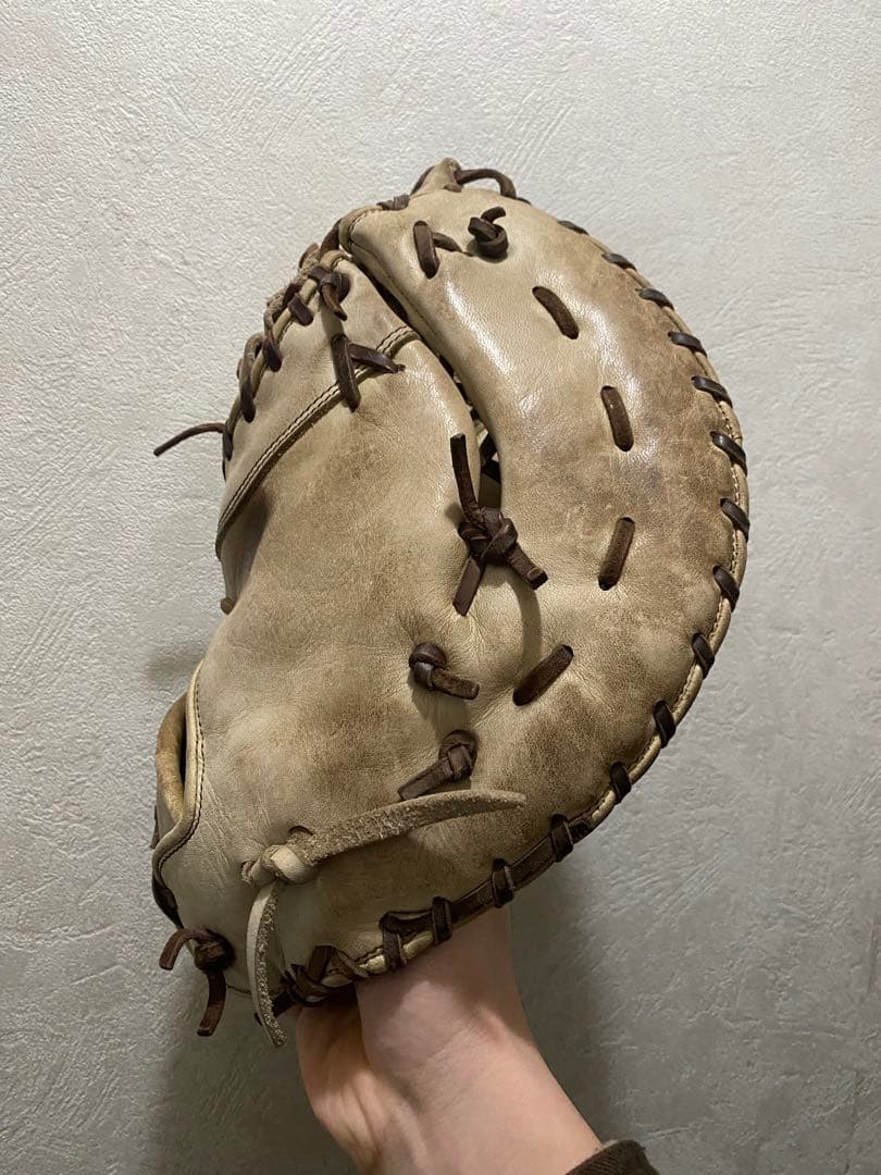 Zeems ベージュ 硬式グローブ ファーストミット（左利き用）