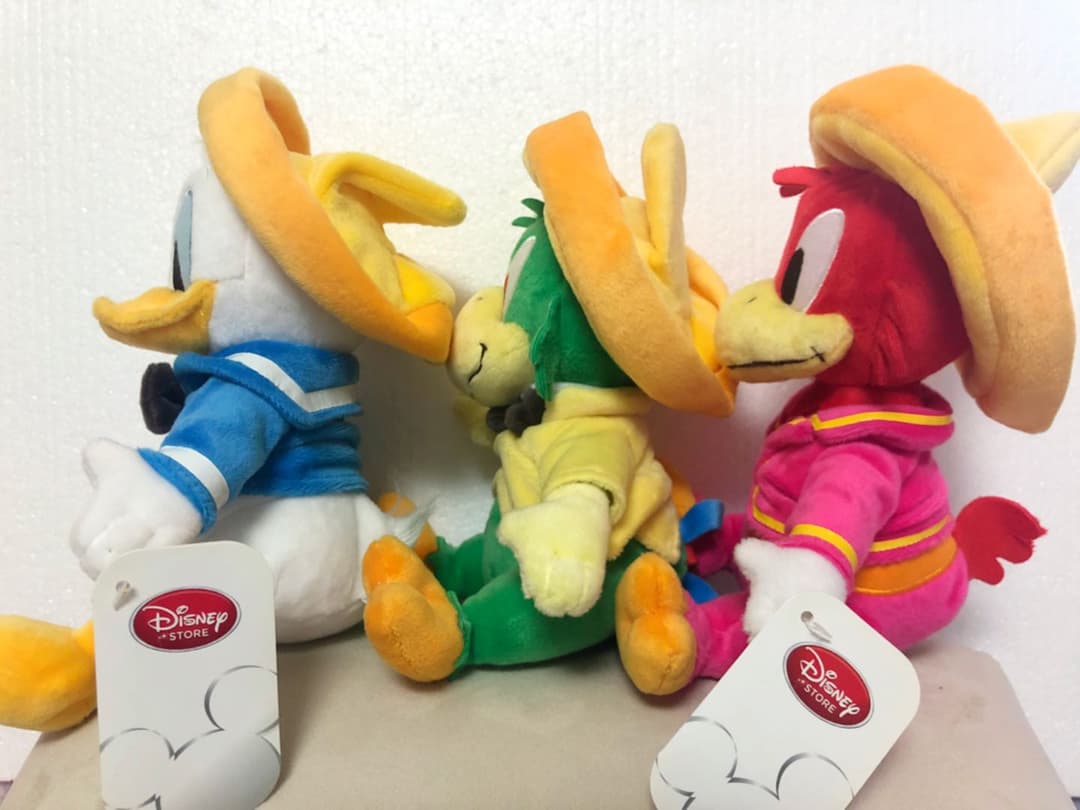 ぬいぐるみ ドナルド　ドナルドダック　ホセ　パンチート　三人の騎士　ぬいぐるみ