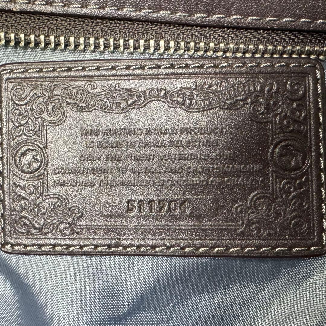 ハンティング・ワールド（HUNTING WORLD）　ミニボストンバック