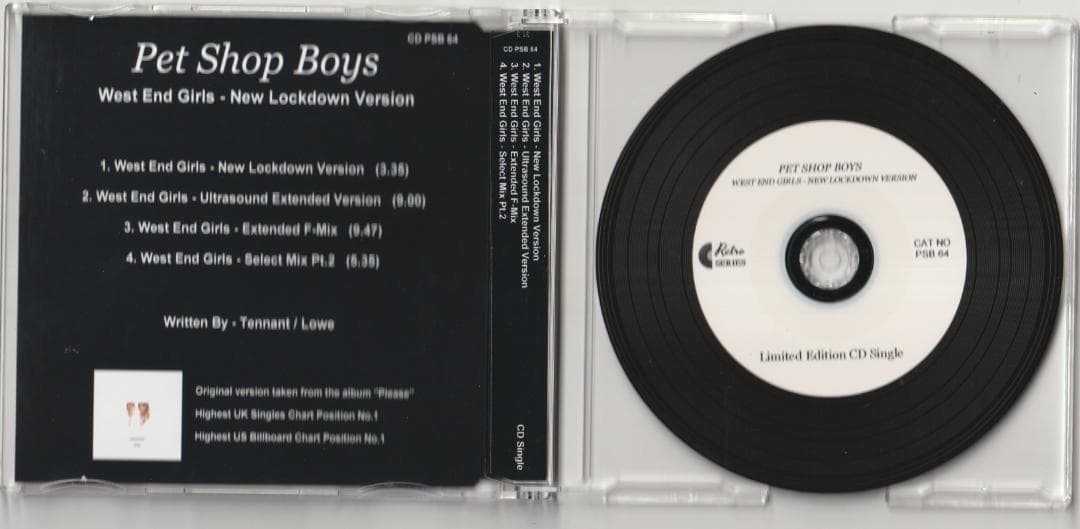 Pet Shop Boys　West End Girls 2020　リミックス集