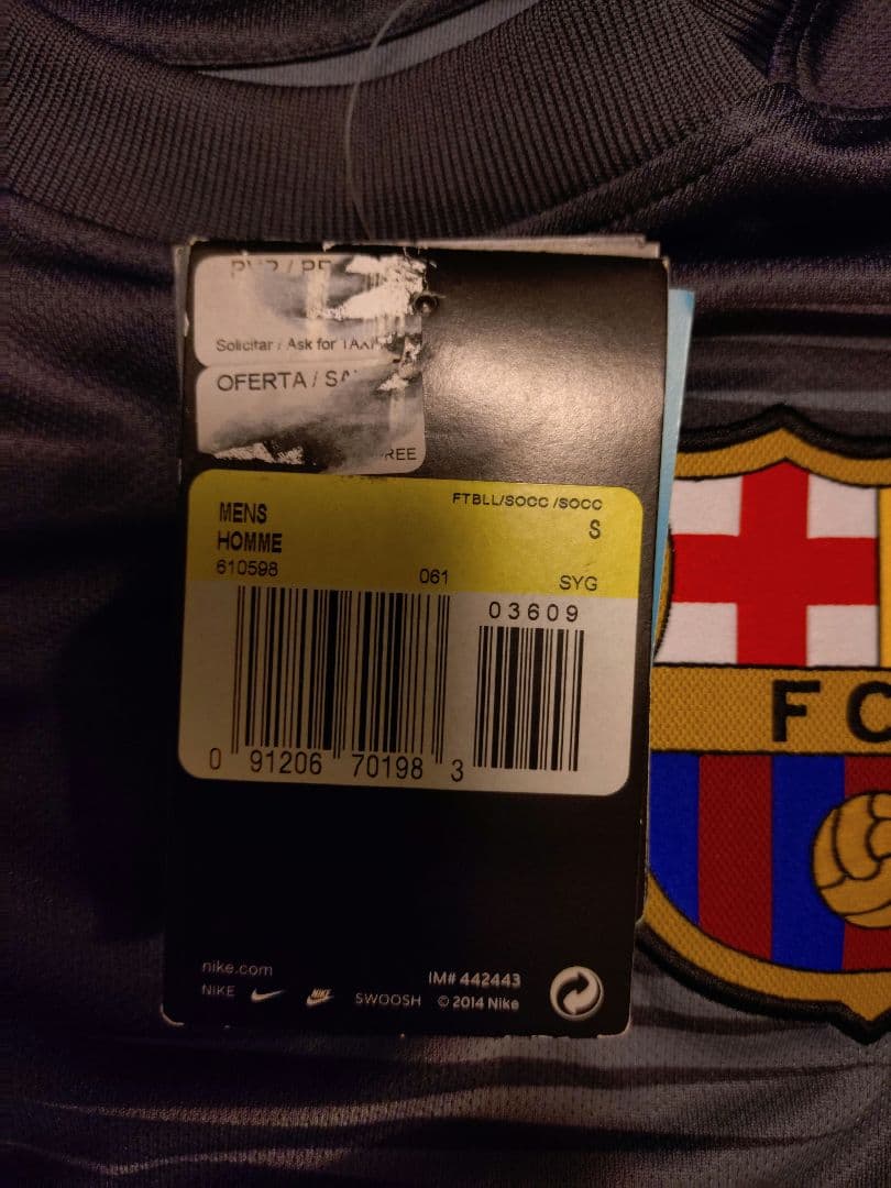 【タグ付・未使用】バルセロナ ゴールキーパージャージ 長袖