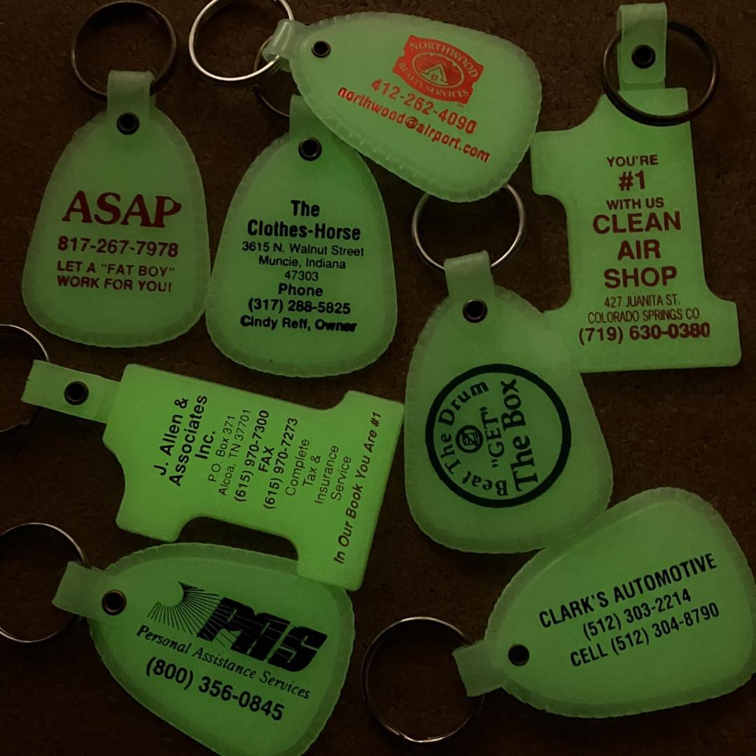 アメリカのキーリング80個★vintage／まとめ売り／企業物／ノベルティ／広告