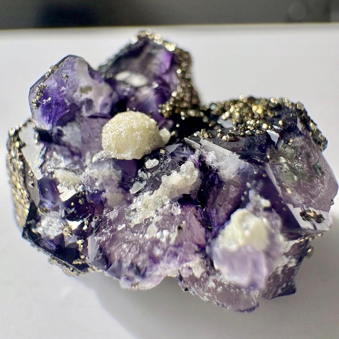 522 中国 内モンゴル産 レアタイプ フローライト&パイライト