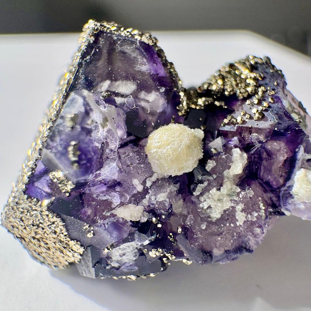 522 中国 内モンゴル産 レアタイプ フローライト&パイライト