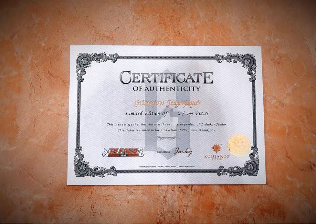 BLEACH 黒衣少年図 グリムジョー ガレージキット スタチュー①①